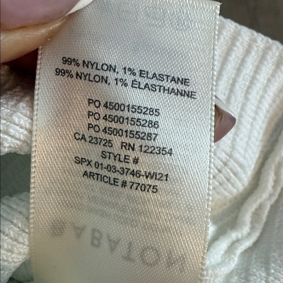 Aritzia Babaton | "X" Halter White Ribbed Crop Top - XXS - Picture 4 of 4